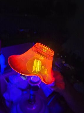 Vibrant Orange-Red Art Glass Bowl